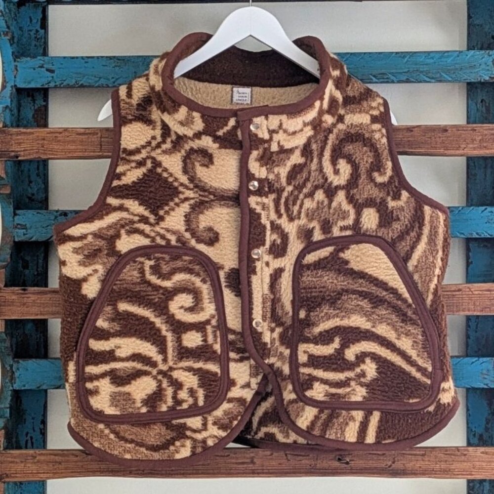Handmade Vintage Blanket Statement Vest, Sz Small